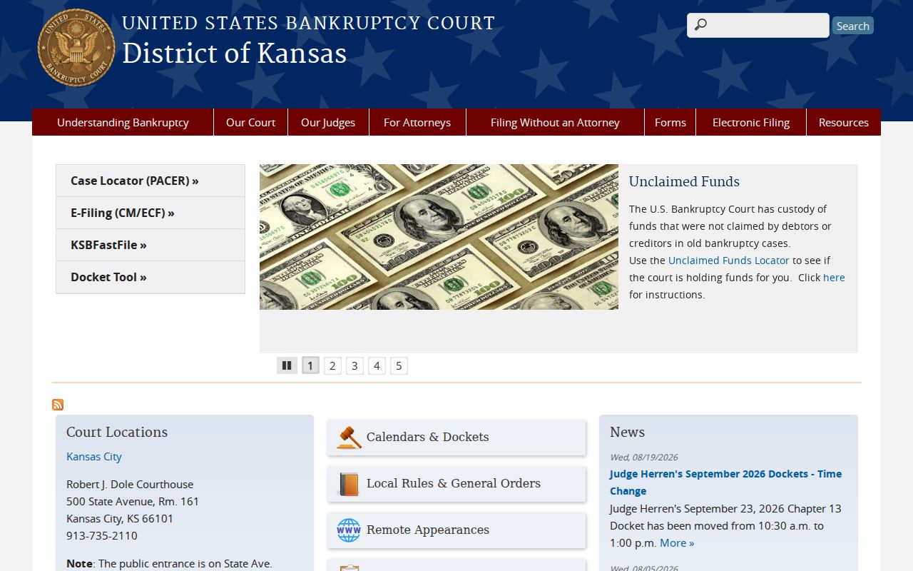 Ellsworth County court records comparison with Kansas bankruptcy records