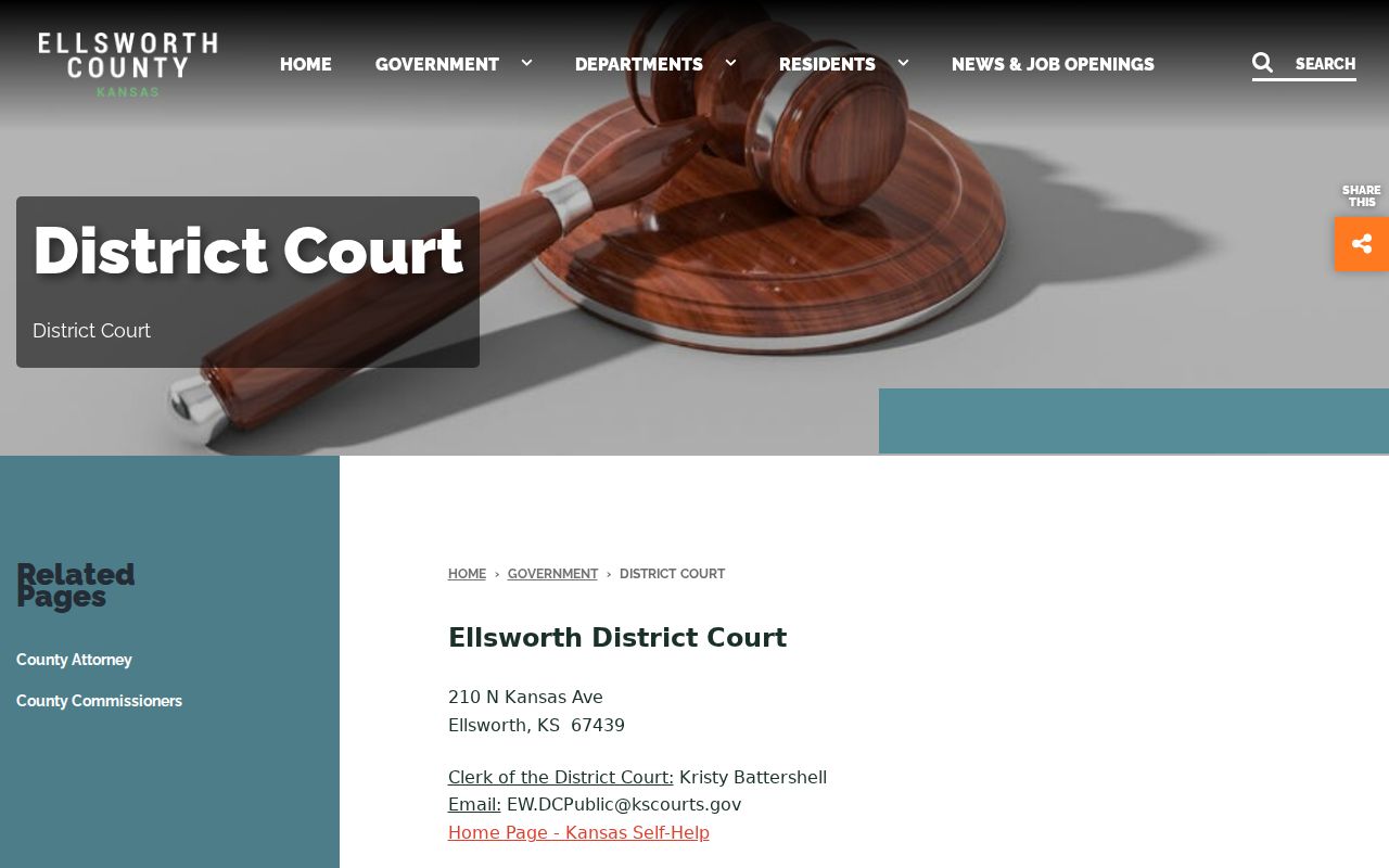 Ellsworth County court docket courthouse access