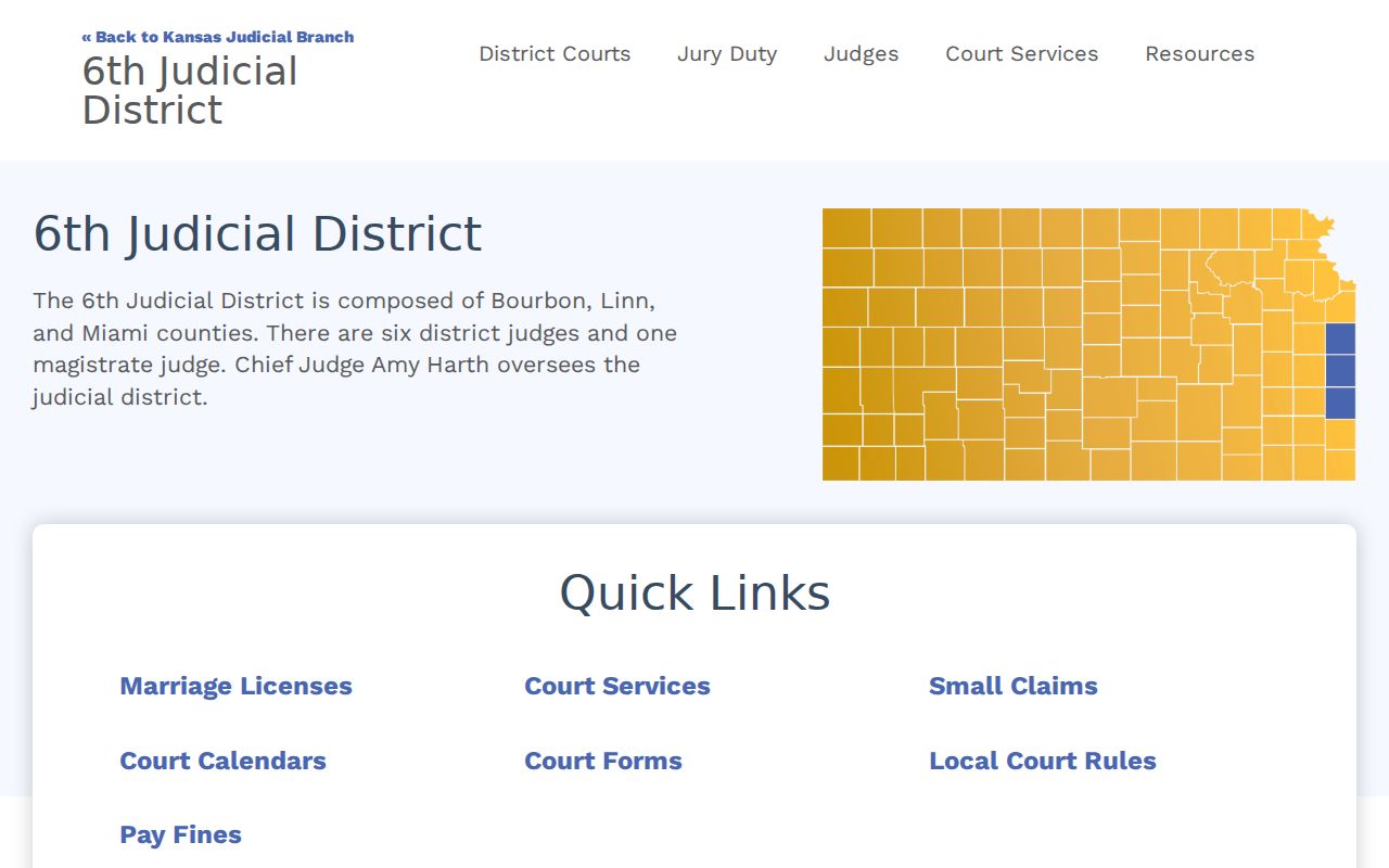 Ellsworth County court docket district record access
