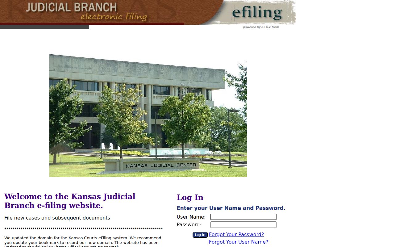 Ellsworth County court docket Kansas eFiling