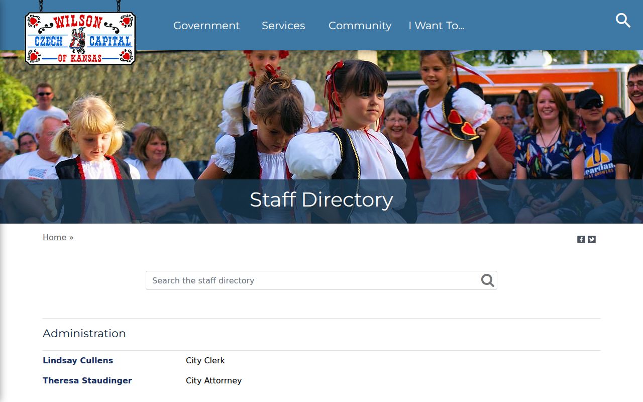 Wilson court docket city staff directory